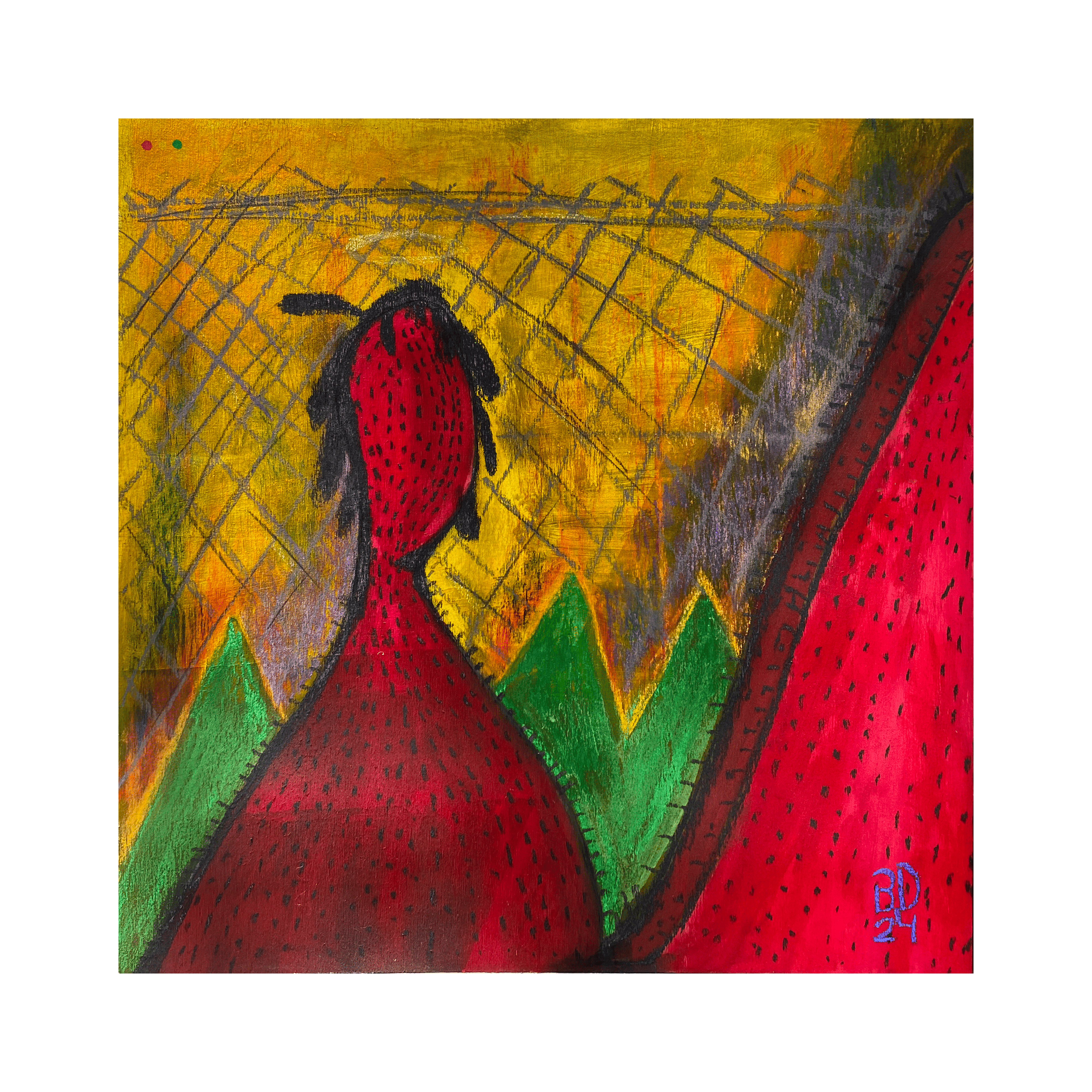 Painting work: abstract figure